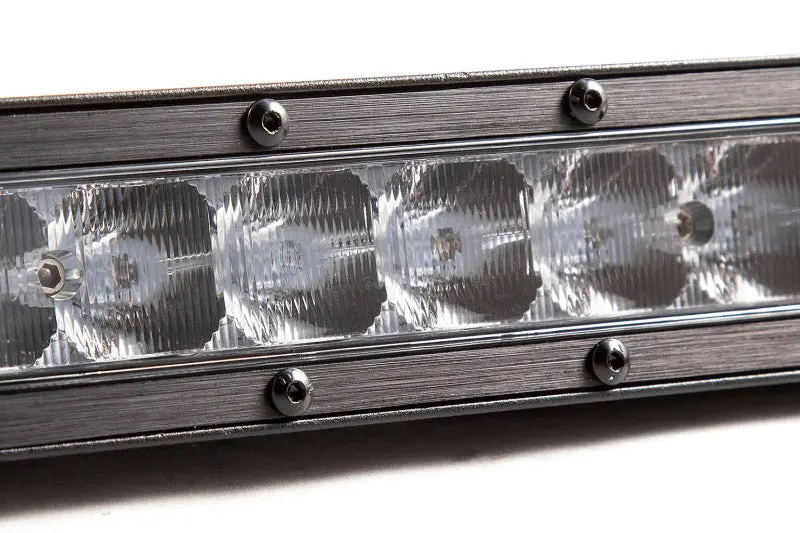 Diode Dynamics 12 In Led Light Bar Single Row Straight Clear Wide Each Stage Series 1