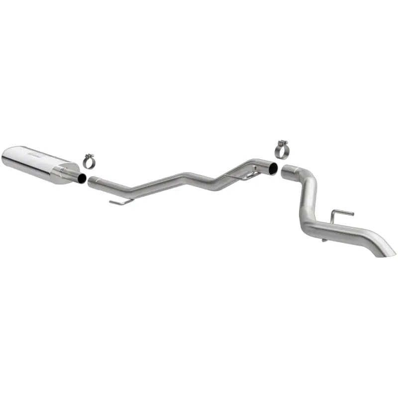 Magnaflow 2020 Jeep Gladiator 2.5In Rock Crawler Series Single Rear Exit Ss Cat-Back Exhaust W/O Tip 1