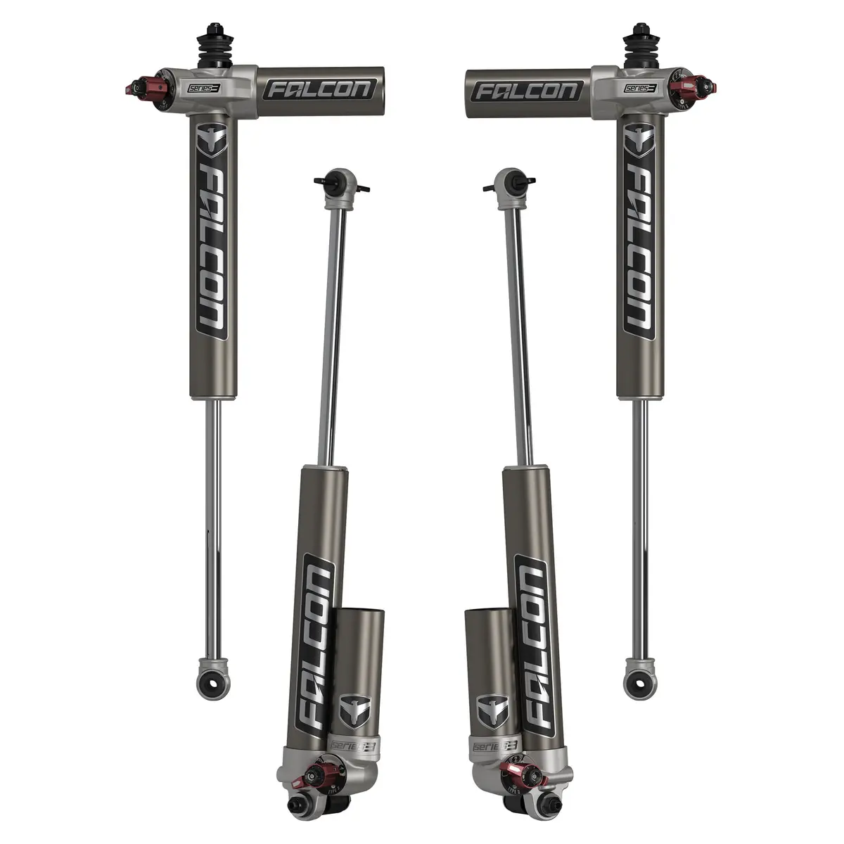 Jk 4Dr: Falcon Series 3.3 Fast Adjust Piggyback Shocks (5-6In Lift) 1