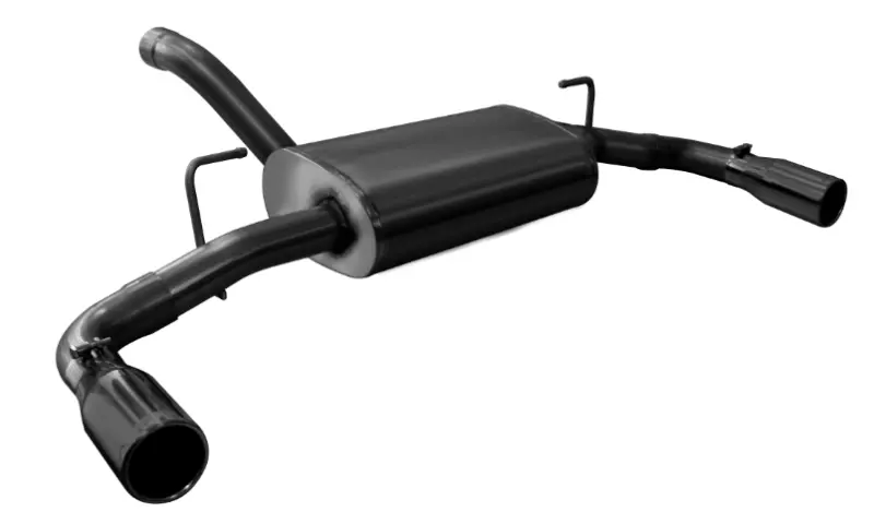 Corsa 18+ Jeep Wrangler Jl 2.5In Dual Rear Exit Black Tips Touring Axle-Back Exhaust 1