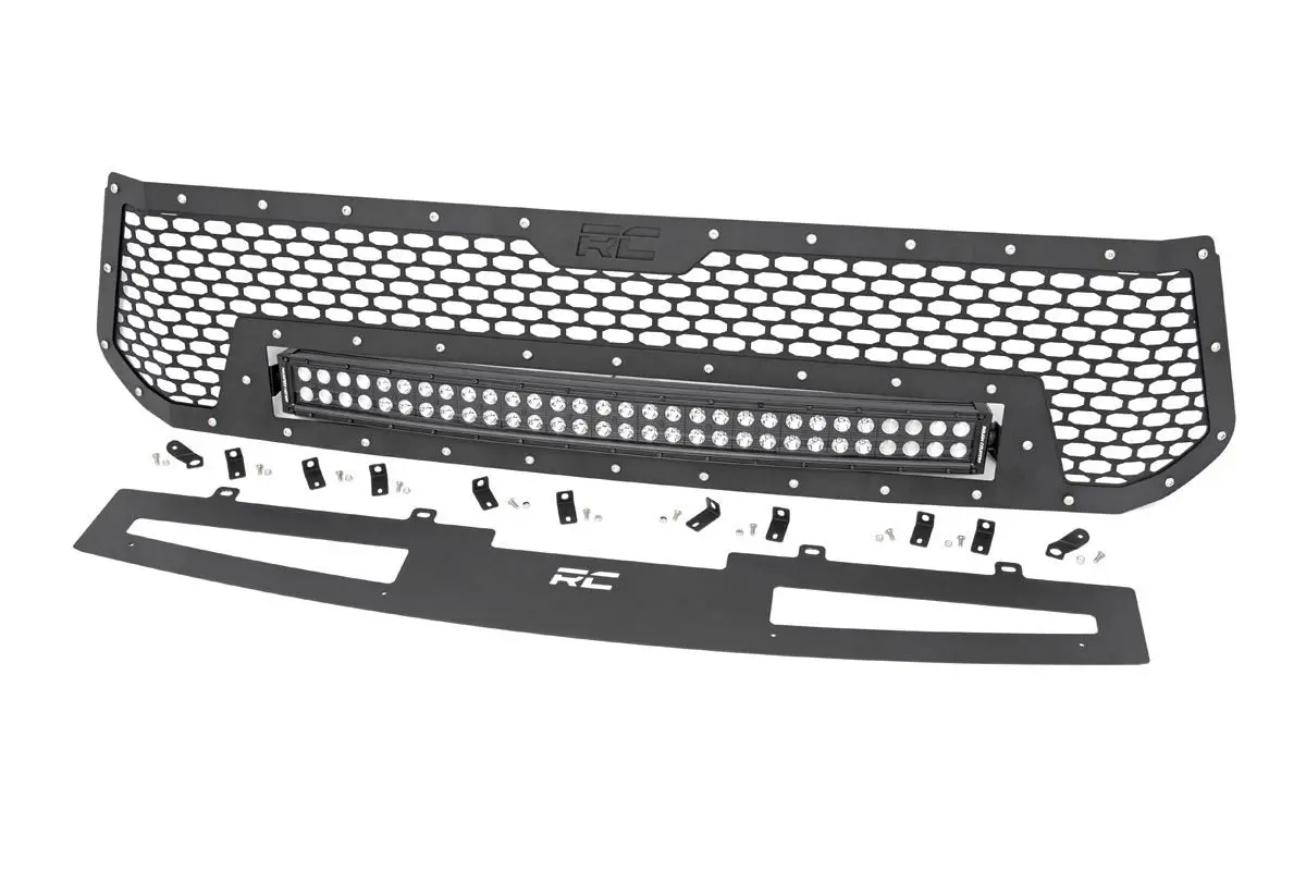 Mesh Grille - 30 Inch Dual Row Led - Black - Toyota Tundra 2Wd/4Wd (2014-2017) 1