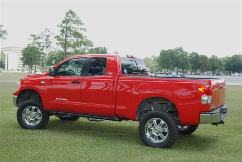 N-Fab Nerf Step 07-17 Toyota Tundra Double Cab - Gloss Black - Cab Length - 3In 1