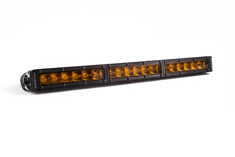 Diode Dynamics 18 In Led Light Bar Single Row Straight - Amber Driving Each Stage Series 1