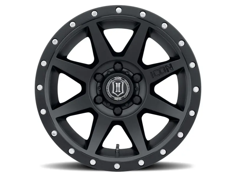 Icon Rebound 18X9 6X5.5 0Mm Offset 5In Bs 106.1Mm Bore Satin Black Wheel 1