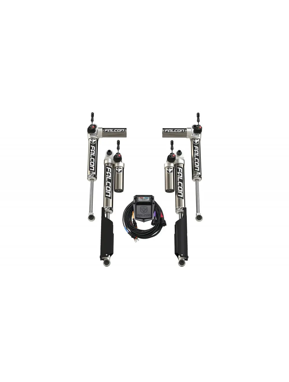 Jl 2Dr: Falcon Sp2 3.5 E-Adjust Piggyback Shock Kit (0-1.5In Lift) 1