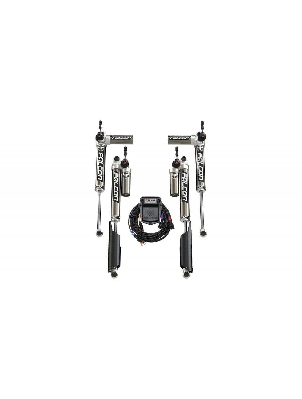 Jl 2Dr: Falcon Sp2 3.5 E-Adjust Piggyback Shock Kit (2-4.5In Lift) 1