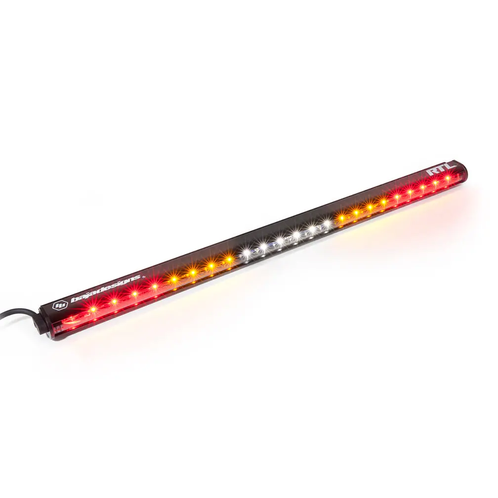 Rtl-S Led Rear Light Bar With Turn Signal (30 Inch, Clear) 1