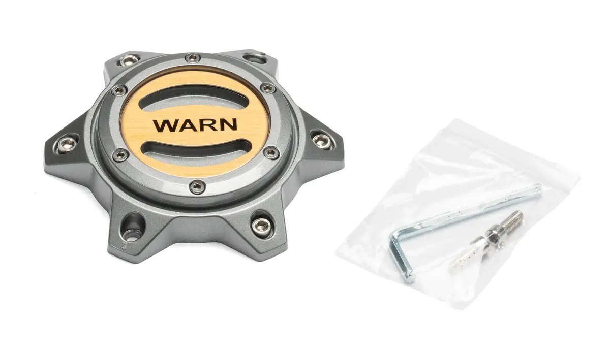 Replacement Wheel Center Cap - Gray/Gold 6 Lug 1
