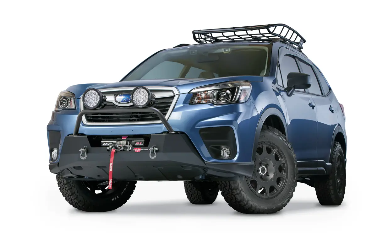 Semi-Hidden Winch Mount For Subaru Forester 1
