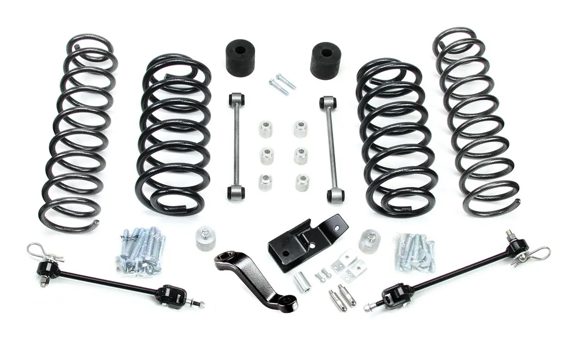 97-06 Jeep Wrangler Tj 4 Inch Coil Spring Base Lift Kit W/ Quick Disconnects No Shocks Teraflex 1