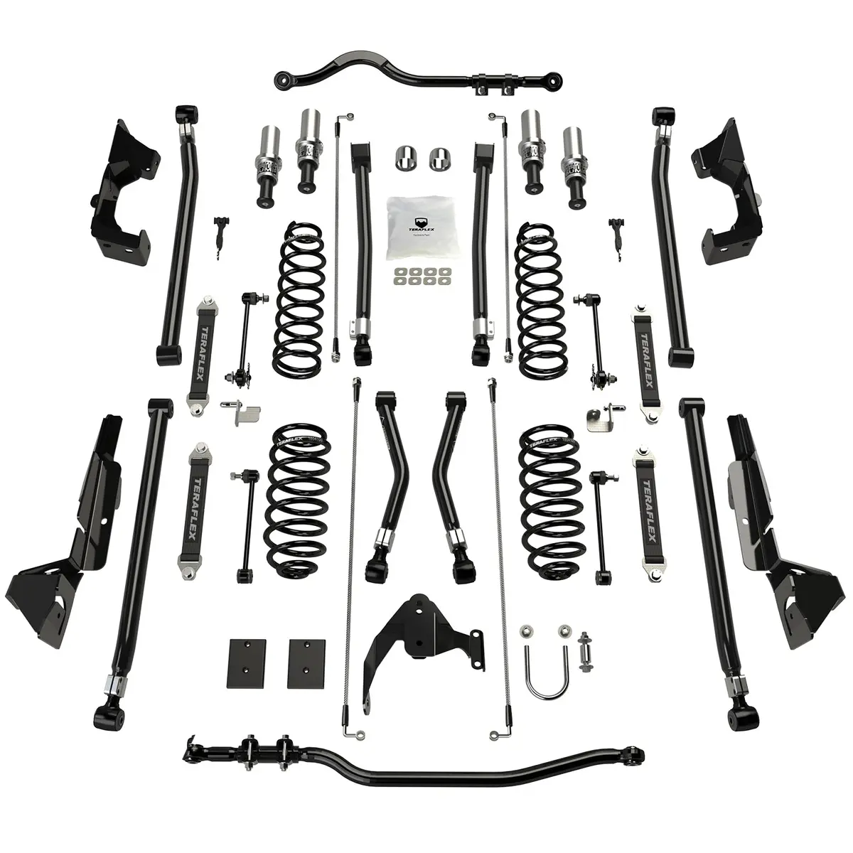 07-18 Wrangler Jk 2 Door 4 Inch Alpine Ct4 Prerunner Long Arm Suspension System No Shocks Teraflex 1