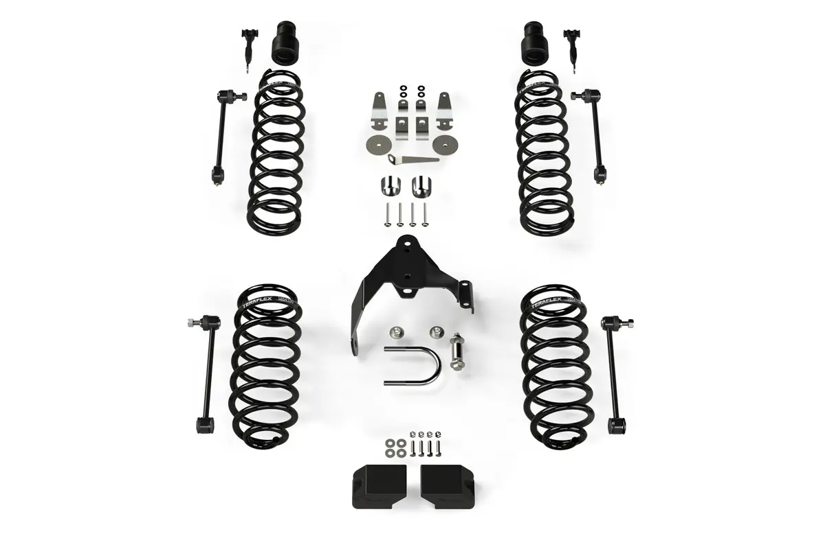 07-18 Wrangler Jk 4 Door 3 Inch Coil Spring Base Lift Kit No Shocks Teraflex 1