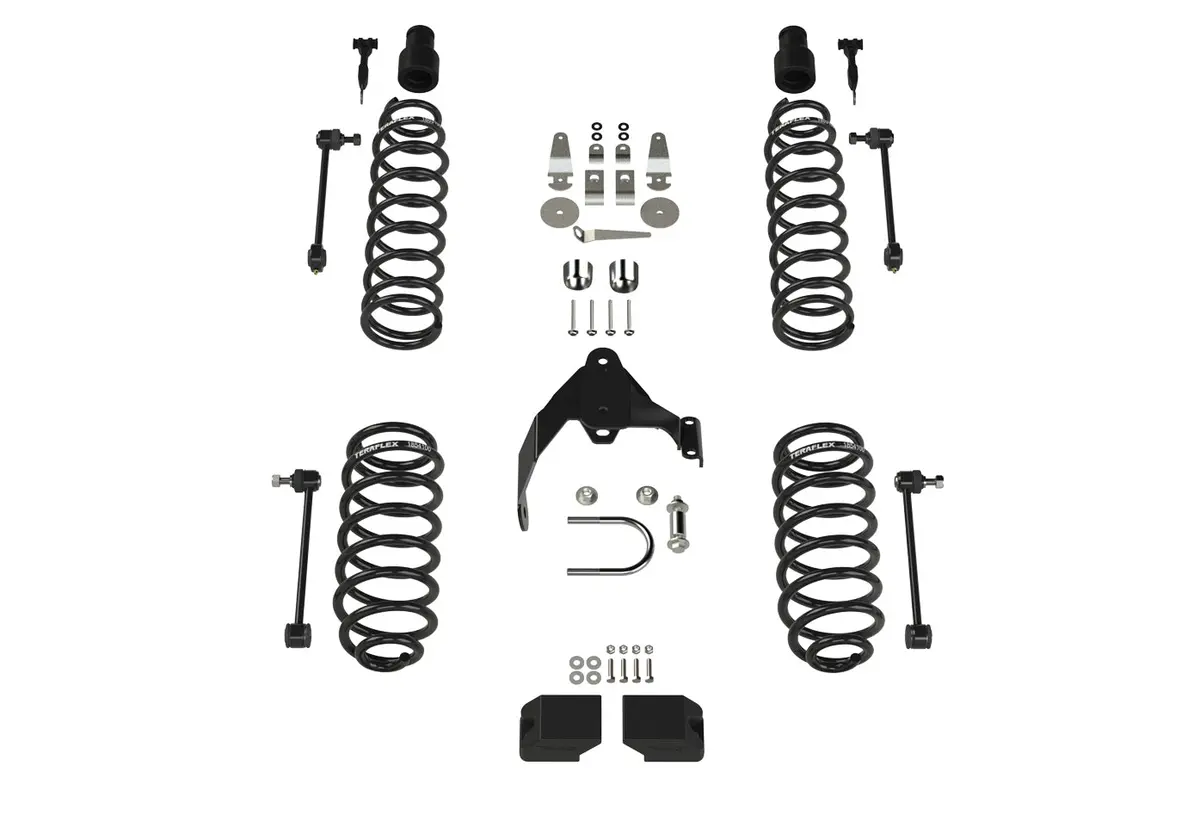 07-18 Wrangler Jk 2 Door 3 Inch Coil Spring Base Lift Kit No Shocks Teraflex 1