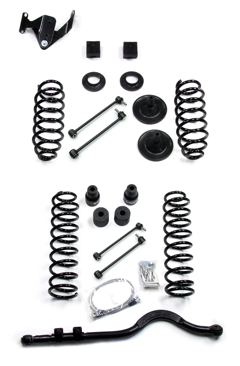 07-18 Wrangler Jk 4 Door 3 Inch Coil Spring Lift Kit W/ Track Bar No Shocks Teraflex 1