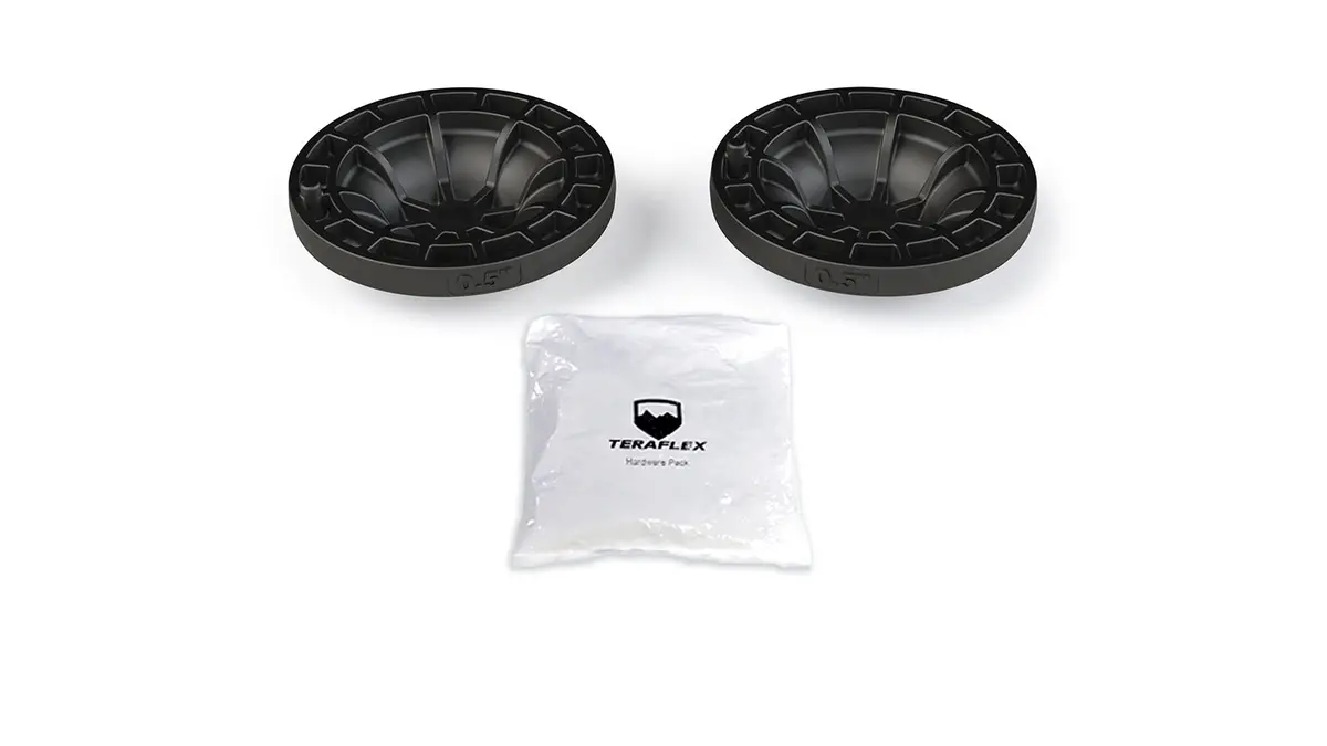 18-Up Wrangler Jl 0.5 Inch Coil Spring Spacer Load Level Kit W/ Hardware Pack Rear Teraflex 1