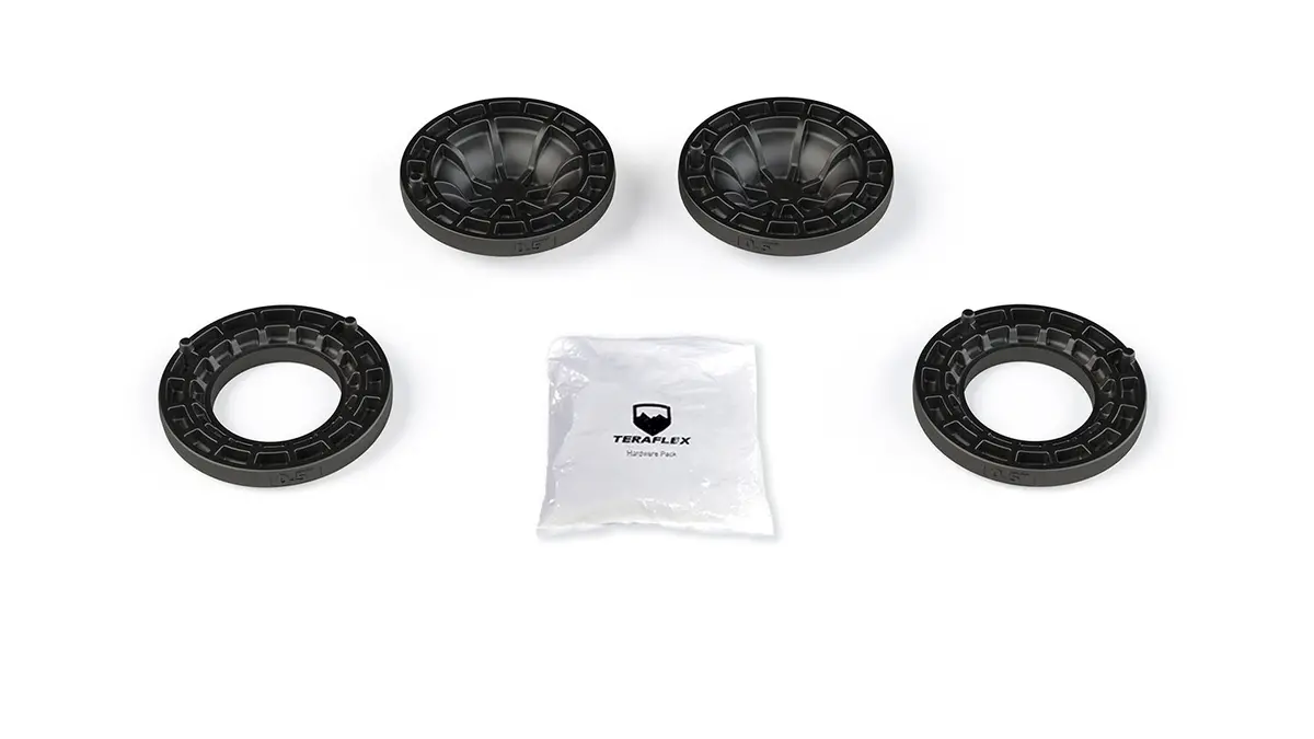 18-Up Wrangler Jl 0.5 Inch Coil Spring Spacer Load Level Kit Front & Rear Teraflex 1