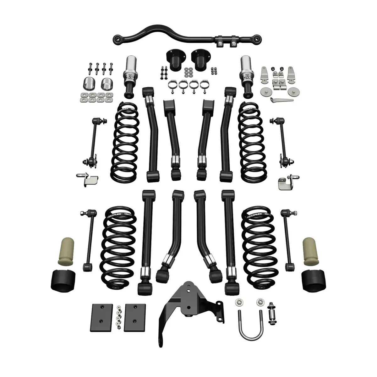 07-18 Wrangler Jk 2 Door 3 Inch Alpine Ct3 Short Arm Suspension System No Shocks Teraflex 1