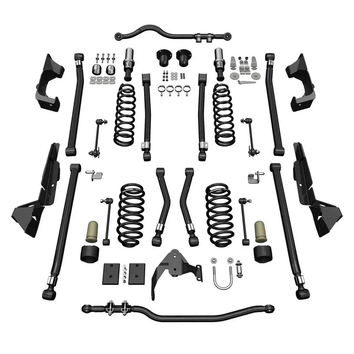 07-18 Wrangler Jk 2 Door 4 Inch Alpine Ct4 Long Arm Suspension System No Shocks Teraflex 1