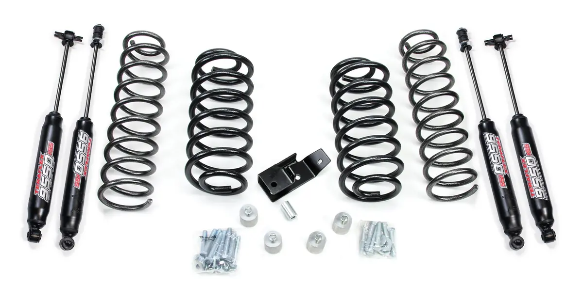 97-06 Jeep Wrangler Tj 2 Inch Coil Spring Lift Kit & 9550 Vss Twin-Tube Shocks Teraflex 1