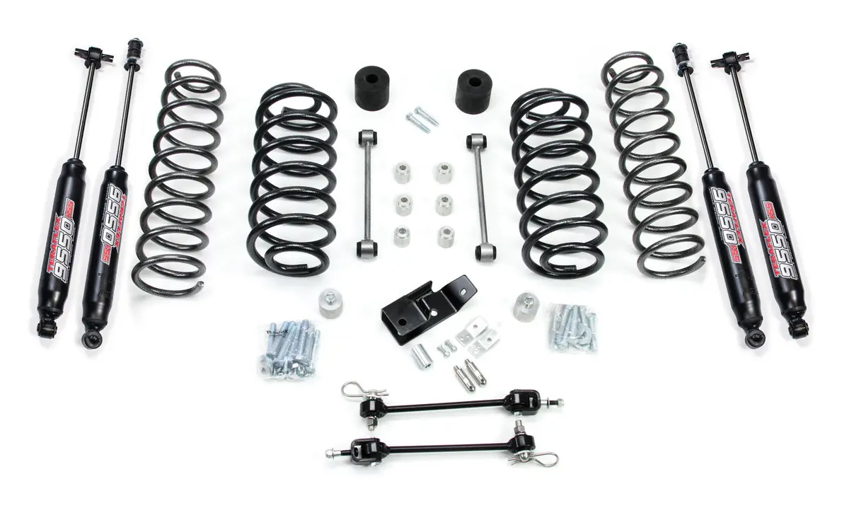 97-06 Jeep Wrangler Tj 3 Inch Coil Spring Base Lift Kit W/ Quick Disconnects & 9550 Vss Twin-Tube Teraflex 1