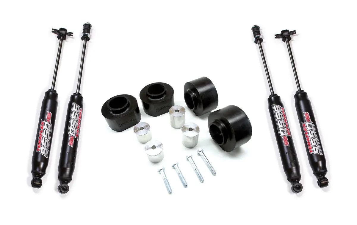 97-06 Jeep Wrangler Tj 2 Inch Performance Spacer Lift Kit & 9550 Vss Twin-Tube Shocks Teraflex 1
