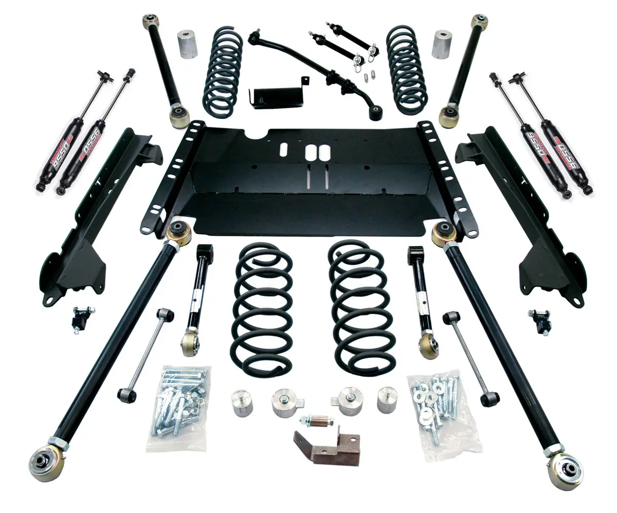 97-06 Jeep Wrangler Tj Swb 3 Inch Enduro Lcg Long Arm Suspension System & 9550 Vss Twin-Tube Shocks Teraflex 1