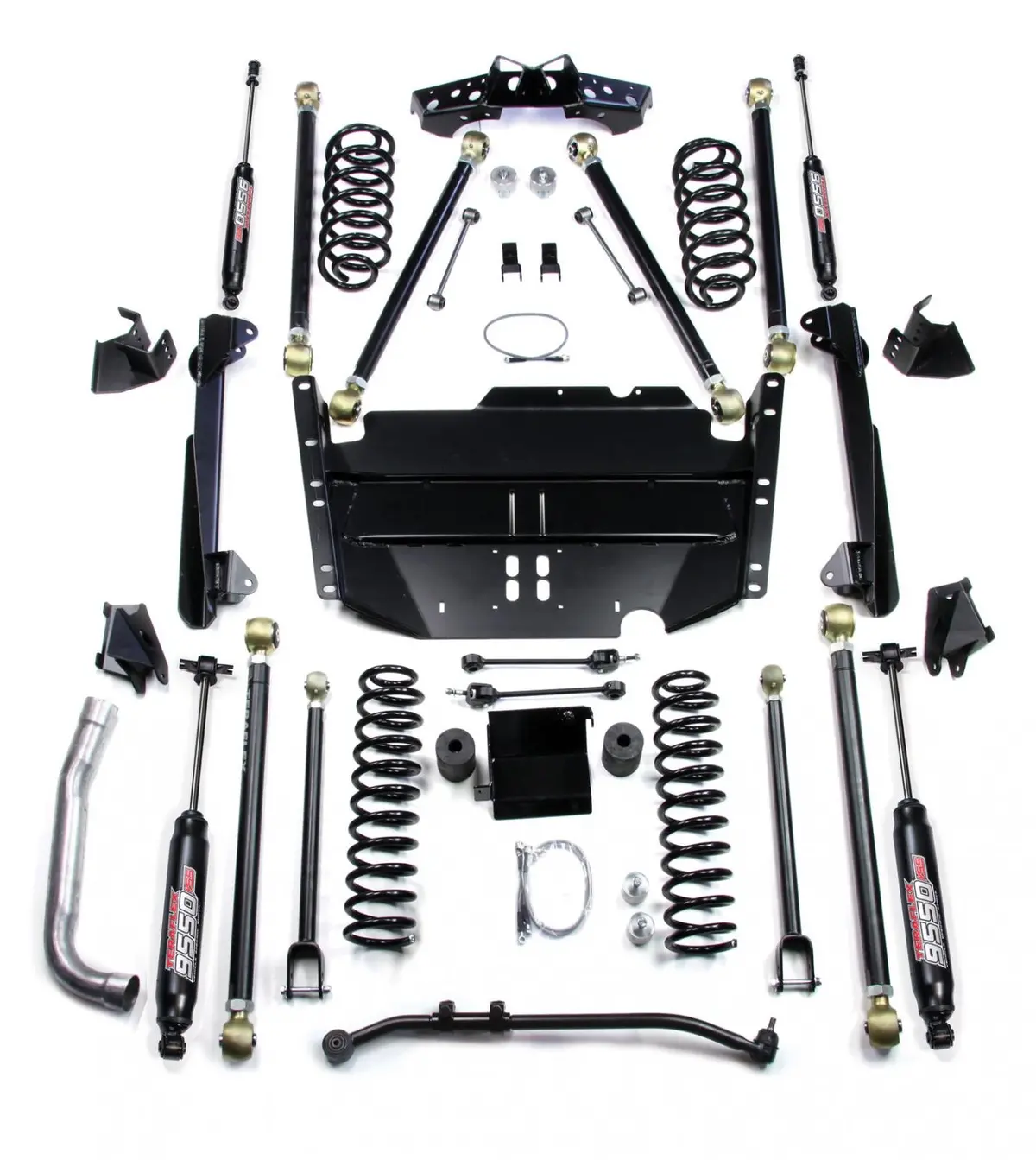 03-06 Wrangler Tj Lwb 4 Inch Pro Lcg Long Arm Suspension System & 9550 Vss Twin-Tube Shocks Teraflex 1