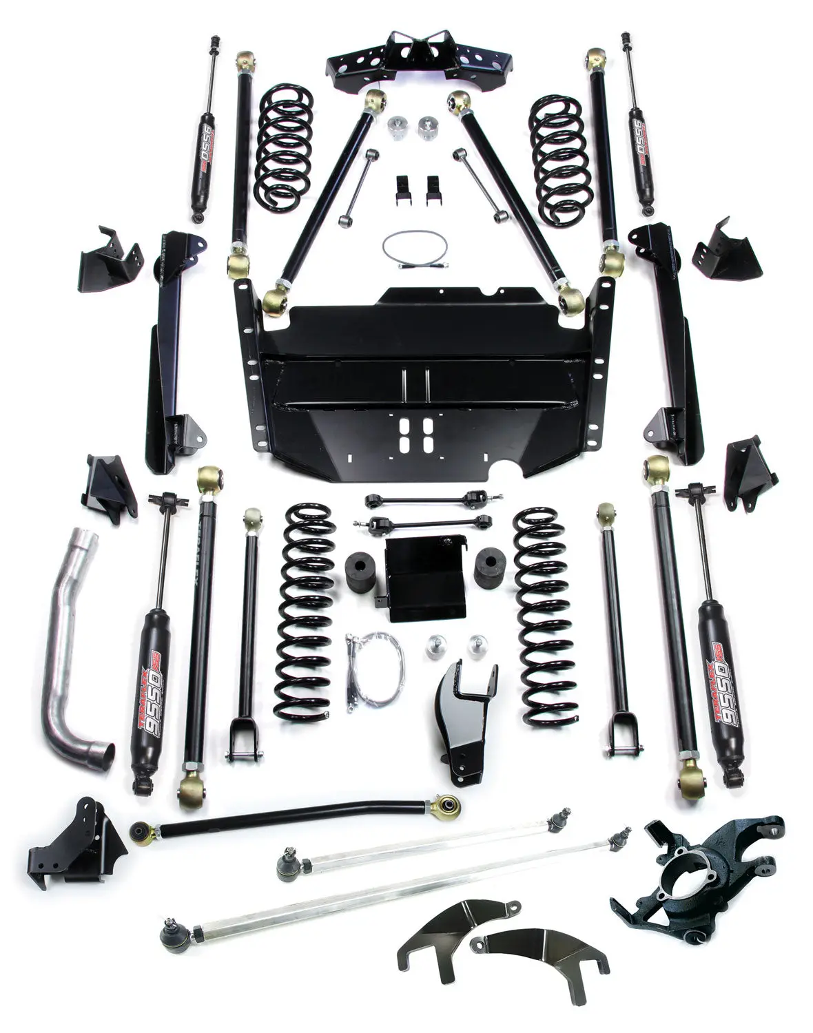 03-06 Wrangler Tj Lwb 5 Inch Pro Lcg Long Arm Suspension System & High Steer 9550 Vss Twin-Tube Teraflex 1