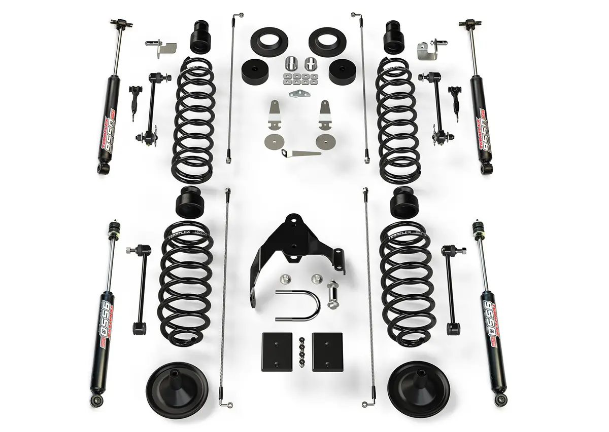 07-18 Wrangler Jk 4 Door 4 Inch Coil Spring Base Lift Kit & 9550 Vss Twin-Tube Teraflex 1