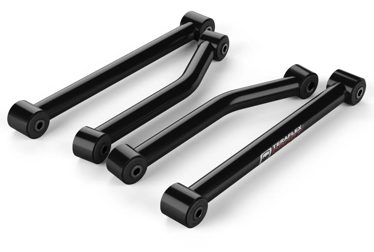 07-18 Wrangler Jk Sport Control Arm Kit 4 Arm Front Lower & Rear Upper 2.5-3 Inch Lift Teraflex 1