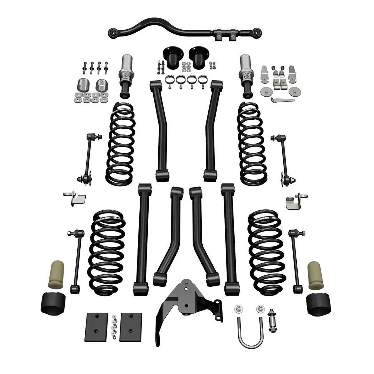 07-18 Wrangler Jk 4 Door 3 Inch Sport St3 Suspension System No Shocks Teraflex 1