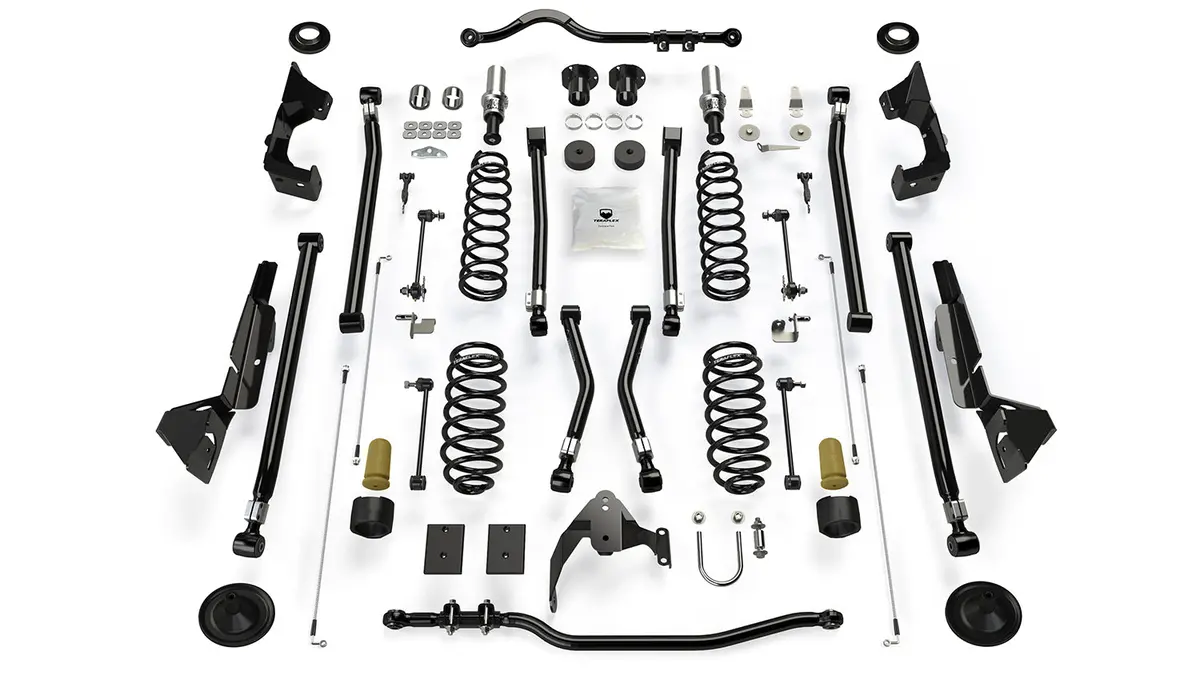 07-18 Wrangler Jk 4 Door 4 Inch Alpine Rt4 Long Arm Suspension System No Shocks Teraflex 1