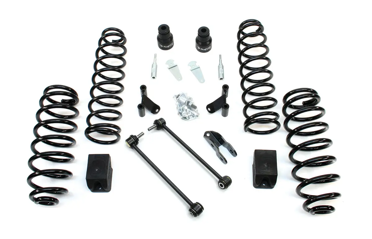 07-18 Wrangler Jk 2 Door 2.5 Inch Coil Spring Base Lift Kit & Shock Extensions Teraflex 1