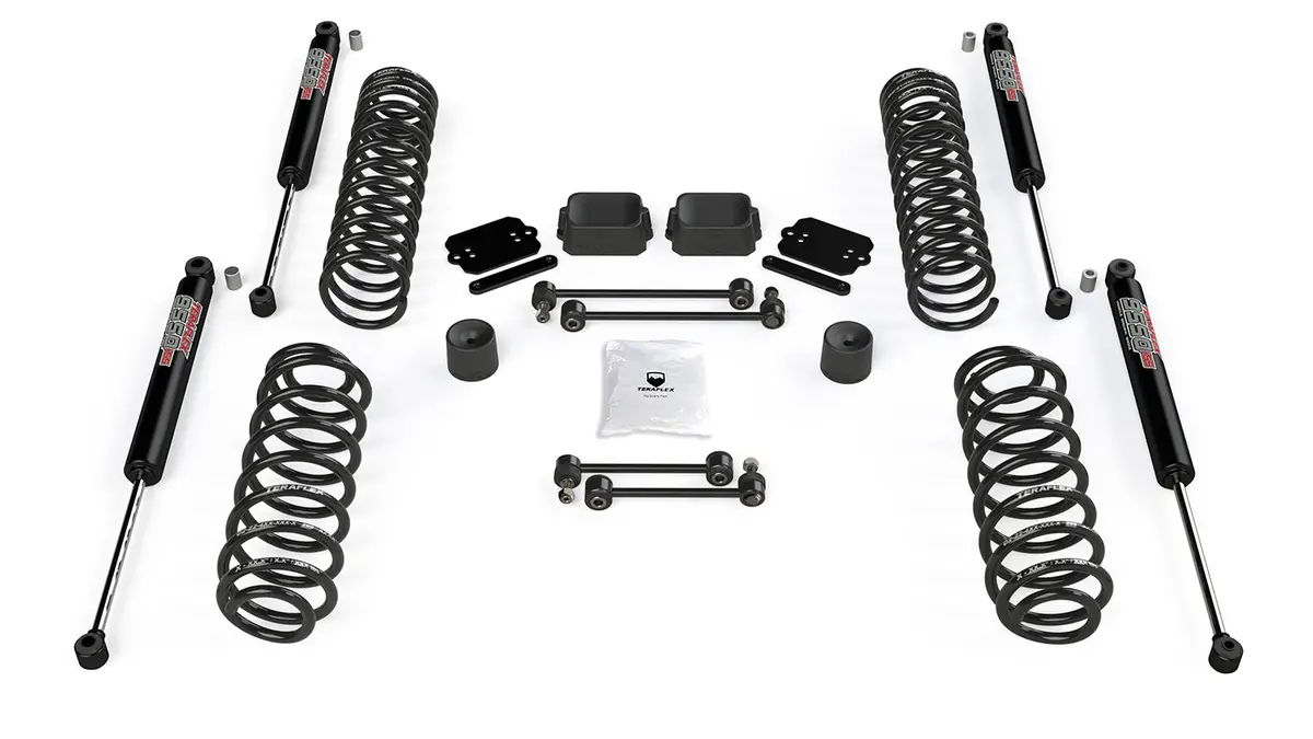 18-Up Wrangler Jl 4 Door 2.5 Inch Coil Spring Base Lift Kit & 9550 Vss Twin-Tube Shocks Teraflex 1