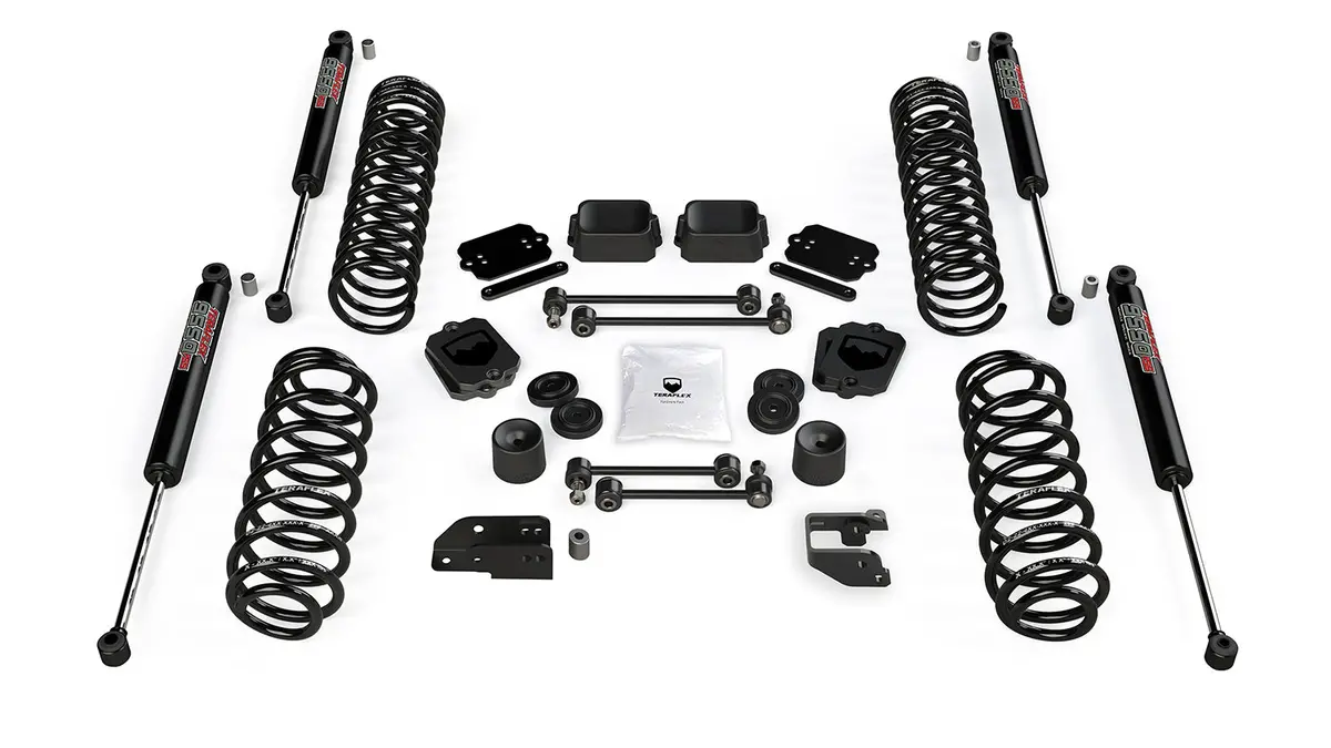 18-Up Wrangler Jl 2 Door 3.5 Inch Coil Spring Base Lift Kit & 9550 Vss Twin-Tube Shocks Teraflex 1