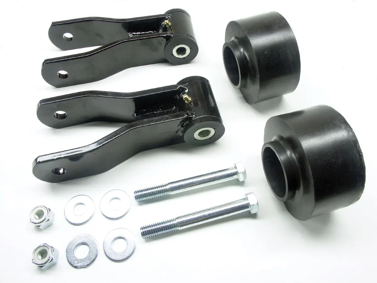 84-01 Xj Cherokee 2 Inch Performance Spacer & 1.5 Inch Shackle Lift Kit Teraflex 1