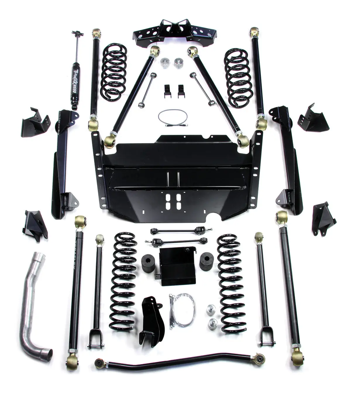 97-06 Jeep Wrangler Tj Swb 4 Inch Pro Lcg Long Arm Suspension System No Shocks Teraflex 1