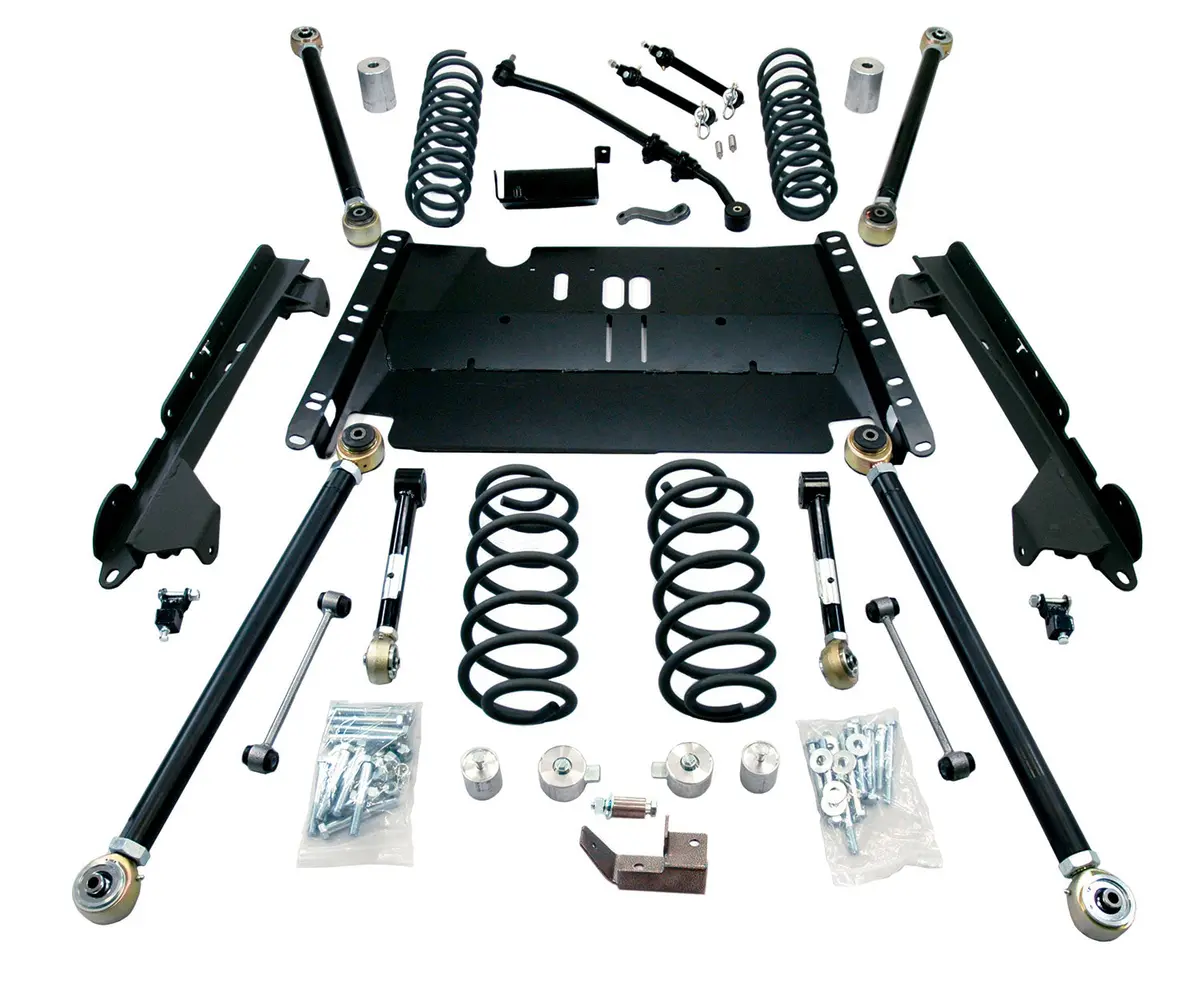 03-06 Wrangler Tj Lwb 4 Inch Enduro Lcg Long Arm Suspension System No Shocks Teraflex 1