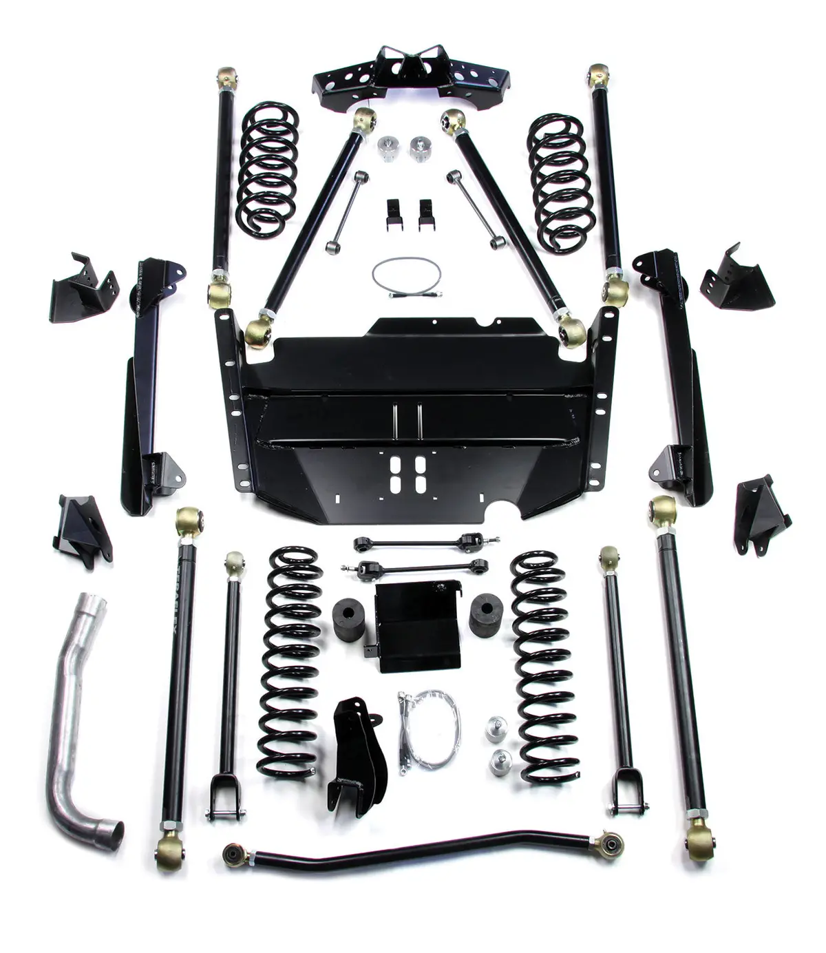 03-06 Wrangler Tj Lwb 4 Inch Pro Lcg Long Arm Suspension System No Shocks Teraflex 1