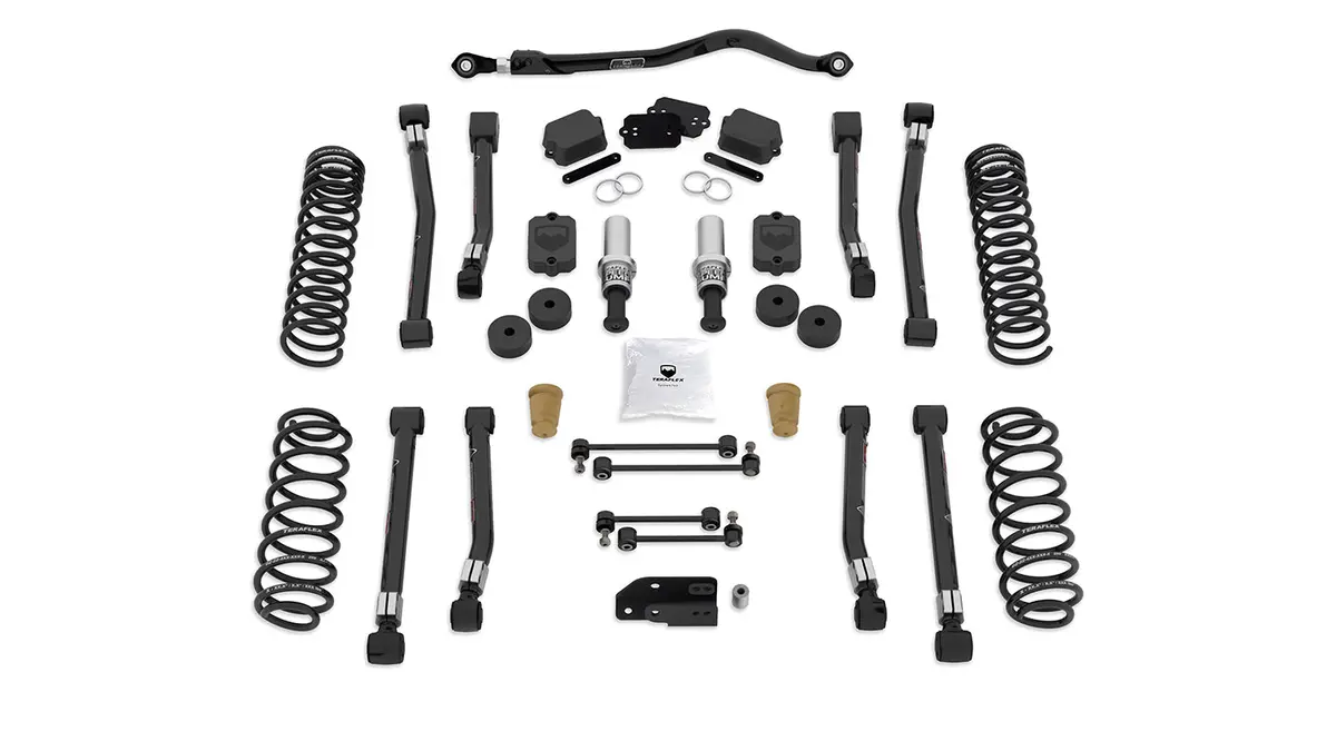 18-Up Wrangler Jl 4 Door 2.5 Inch Alpine Rt2 Short Arm Suspension System No Shocks Teraflex 1