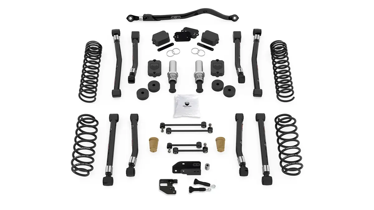 18-Up Wrangler Jl 4 Door 3.5 Inch Alpine Rt3 Short Arm Suspension System No Shocks Teraflex 1