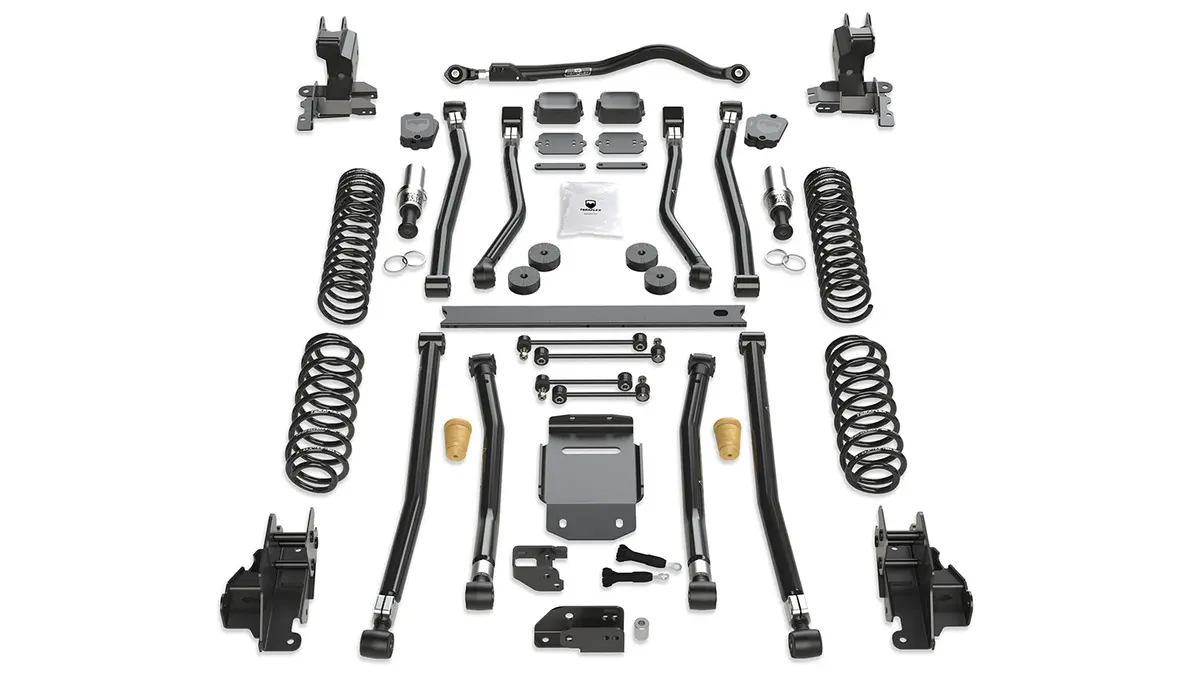 18-Up Wrangler Jl 4 Door 3.5 Inch Alpine Rt3 Long Arm Suspension System No Shocks Teraflex 1