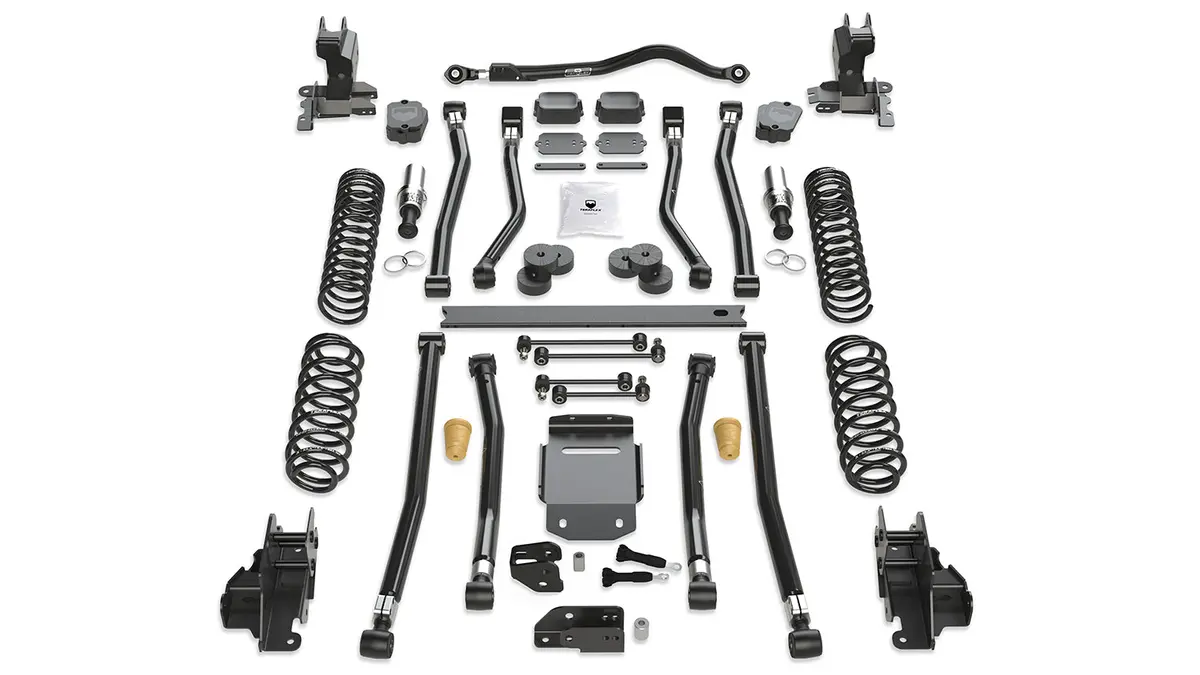 18-Up Wrangler Jl 4 Door 4.5 Inch Alpine Rt4 Long Arm Suspension System No Shocks Teraflex 1