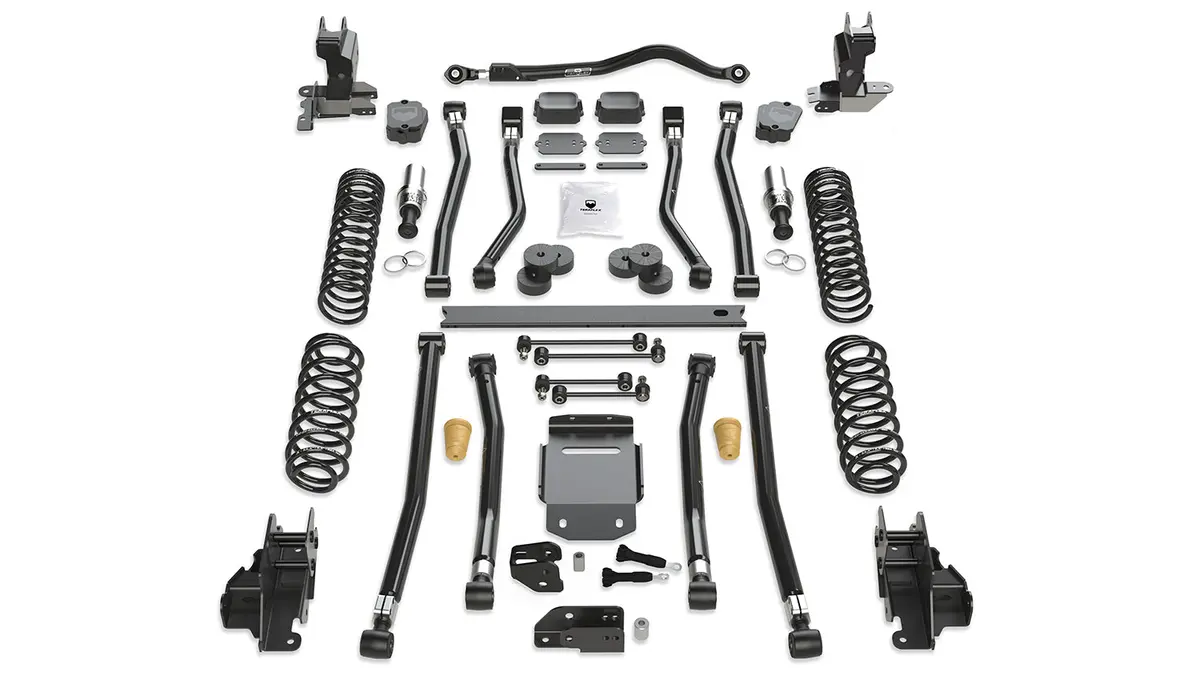 18-Up Wrangler Jl 2 Door 4.5 Inch Alpine Rt4 Long Arm Suspension System No Shocks Teraflex 1
