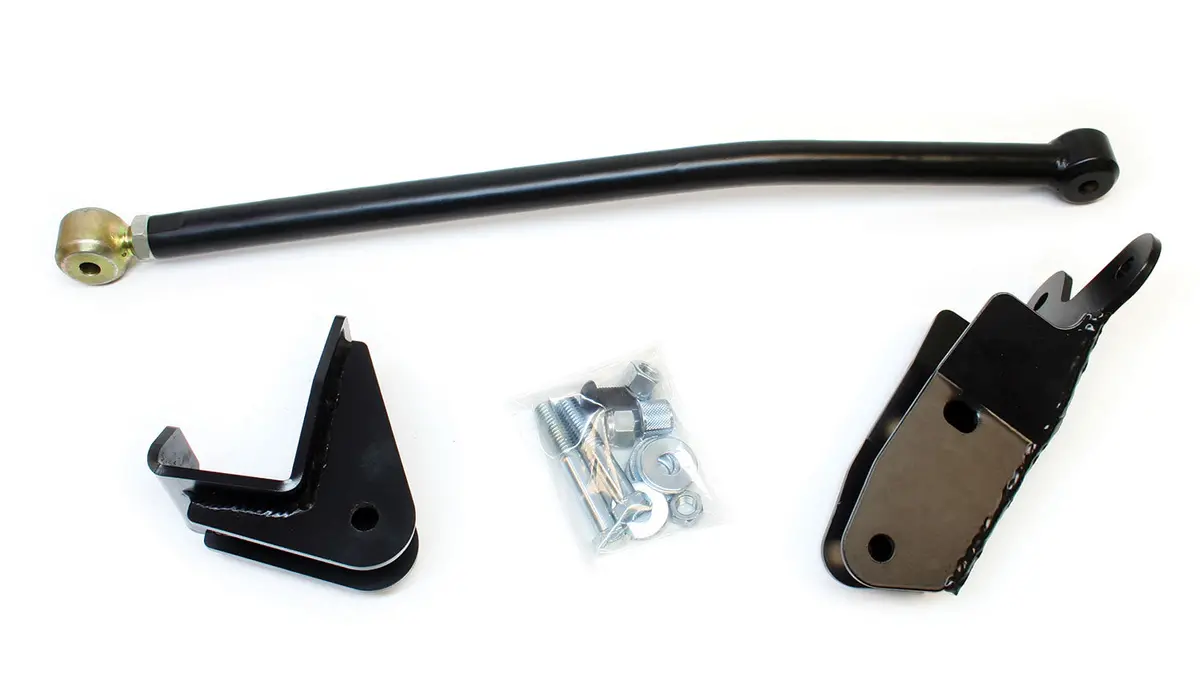 07-18 Wrangler Jk Track Bar Drop Bracket & Frame Brace Kit Front Upper 4-6 Inch Lift Teraflex 1