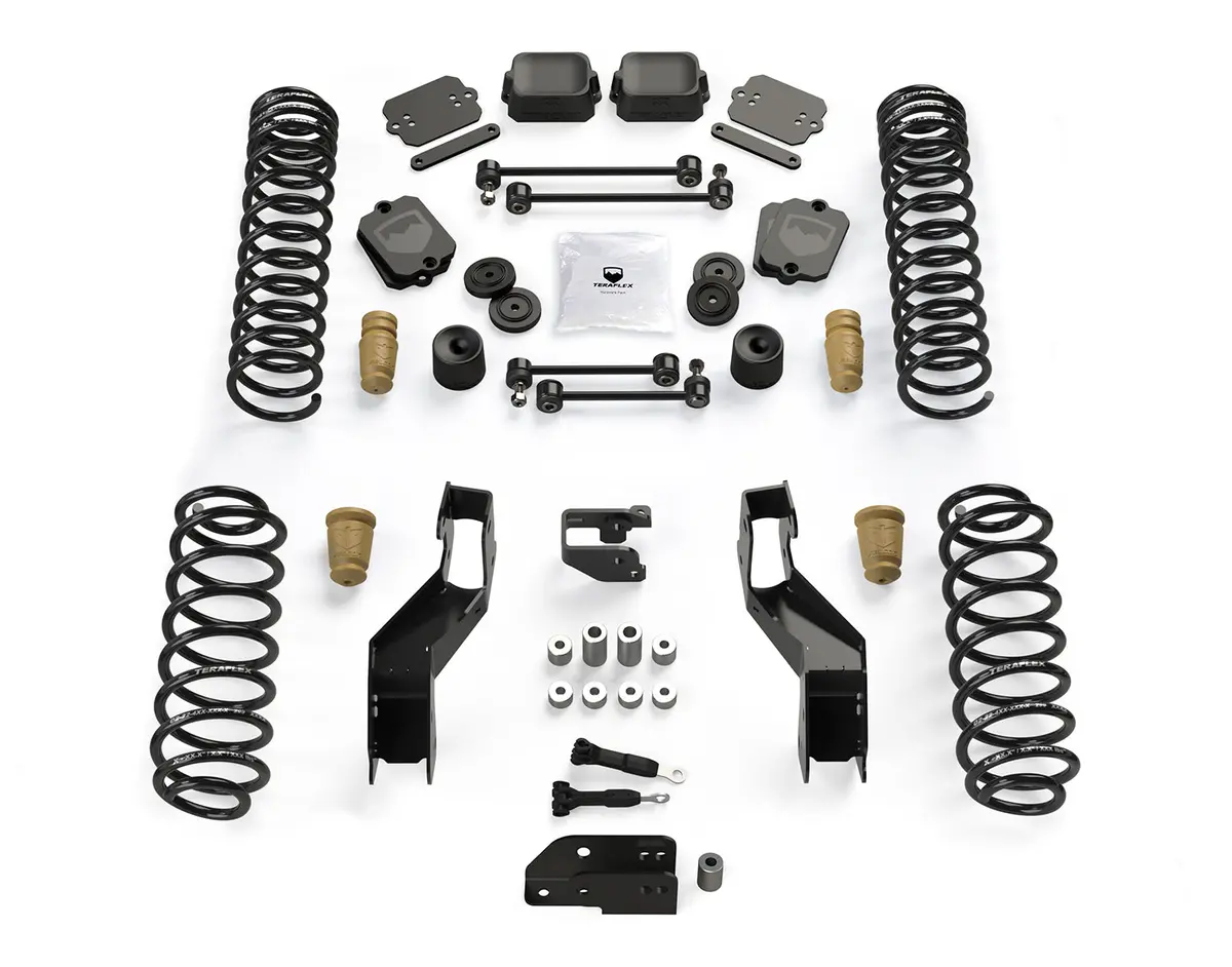 18-Up Wrangler Jl 4 Door 3.5 Inch Sport St3 Suspension System No Shocks Teraflex 1