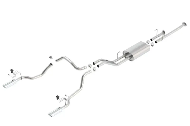 Borla 14-15 Toyota Tundra 4.6L/5.7L Crew Max Sb Dc Sb Touring Cat Back Exhaust Dual Split Rear Exit 1