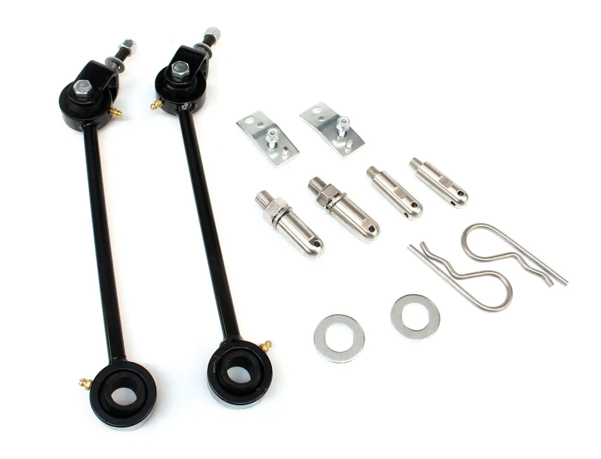 97-06 Jeep Wrangler Tj 8 Inch Front Sway Bar Quick Disconnect Kit 0-2 Inch Lift Teraflex 1