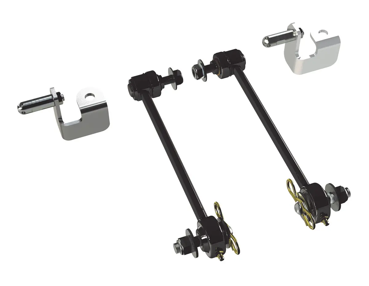07-18 Wrangler Jk 10 Inch Front Sway Bar Quick Disconnect Kit 3-4 Inch Lift Teraflex 1