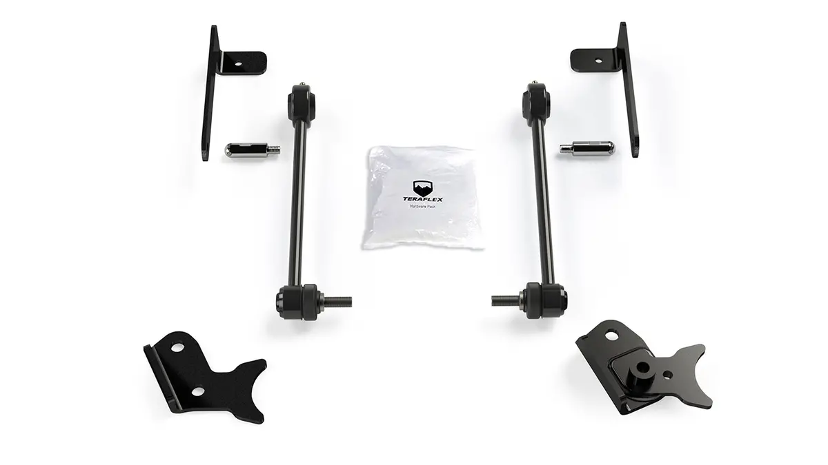 18-Up Wrangler Jt/Gladiator Front Sway Bar Quick Disconnect Kit 0-6 Inch Lift Teraflex 1